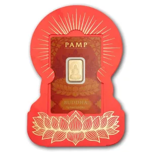 瑞士PAMP佛陀系列金條5公克 - 檢驗卡裝