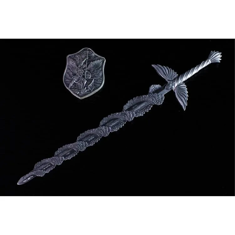 2023 聖天使米迦勒之劍 純銀仿古高浮雕銀條:圖片 5