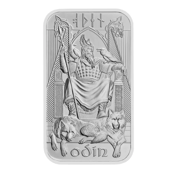 英國皇家北歐眾神 - 索爾＋奧丁雙神銀條 1盎司 - 盒裝：圖片 9