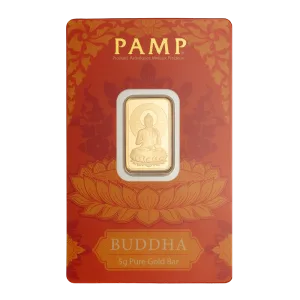 瑞士PAMP佛陀系列金條5公克 - 檢驗卡裝：圖片 3