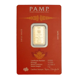 瑞士PAMP佛陀系列金條5公克 - 檢驗卡裝：圖片 4
