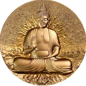 佛陀金剛經 - 2盎司鍍金銀幣