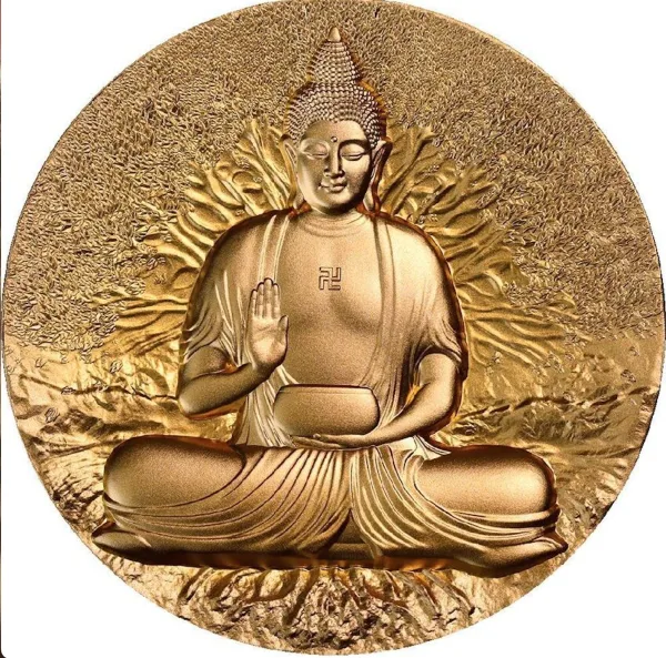 佛陀金剛經 - 2盎司鍍金銀幣
