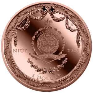 Alternative view of 2023 年 紐埃法貝熱藝術懷錶 - 1 盎司鍍金銀幣