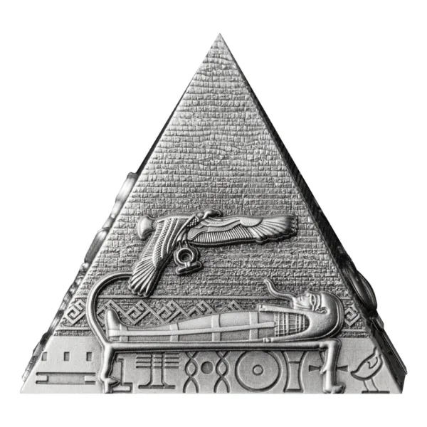 2024吉薩三大金字塔3D仿古鍍金銀幣3入套組：圖片 15