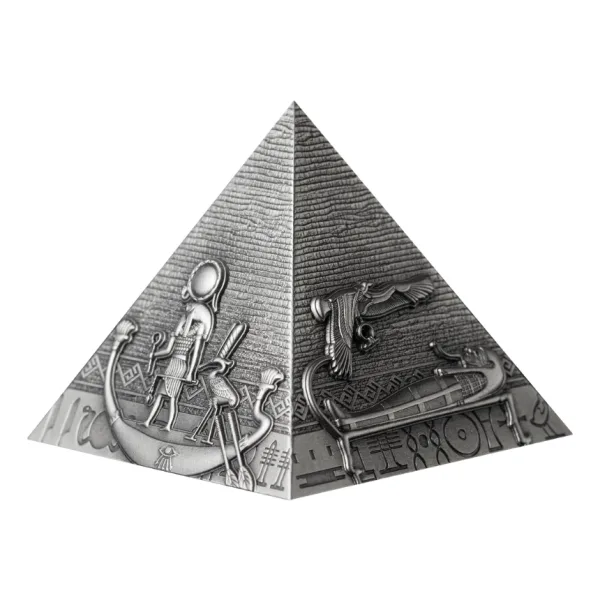 2024吉薩三大金字塔3D仿古鍍金銀幣3入套組：圖片 17