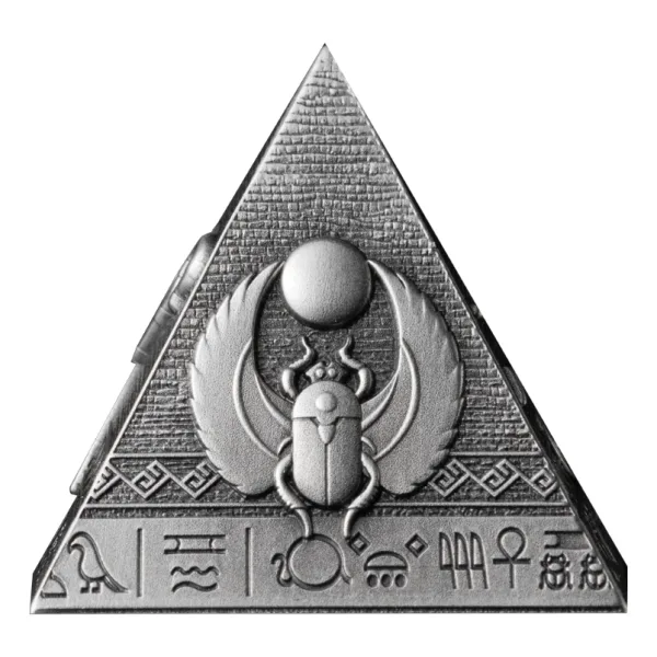 2024吉薩三大金字塔3D仿古鍍金銀幣3入套組：圖片 5