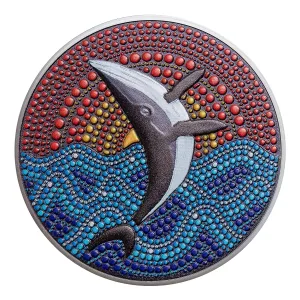2021  點藝術 - 鯨魚 3盎司精鑄銀幣
