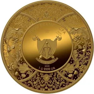 Alternative view of 2025 喀麥隆 杜爾迦女神 精製金幣