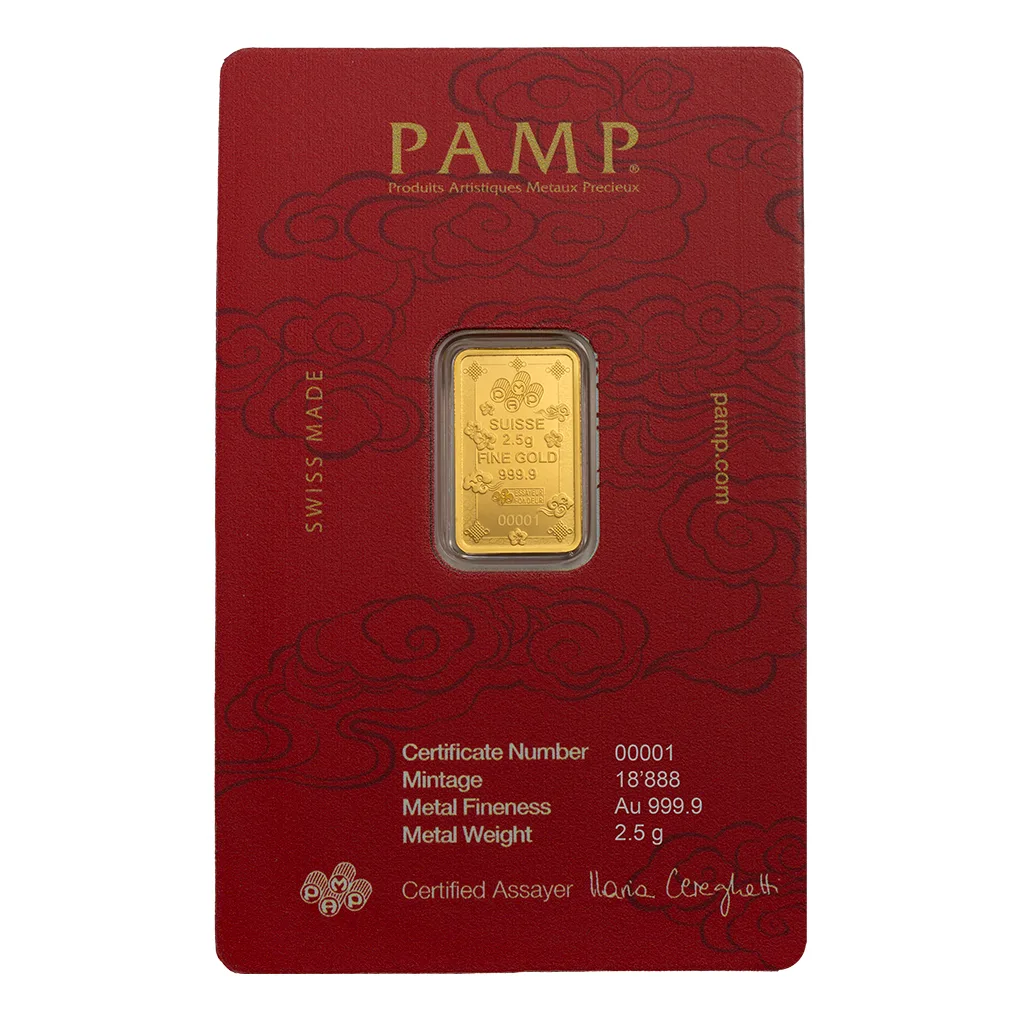 瑞士PAMP招財貓金條2.5公克 - 檢驗卡裝:圖片 3